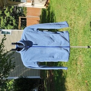 Amazon Essentials Boys Blue Polar Fleece Full-Zip Mock Jacket size 12